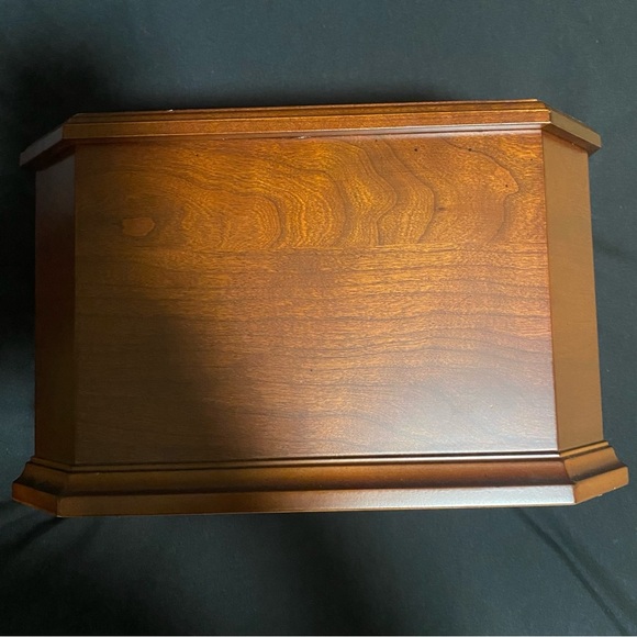 Bombay Lacquer Wood Storage Organizer Box With  Velvet Lining Drawer Vintage - Picture 3 of 7